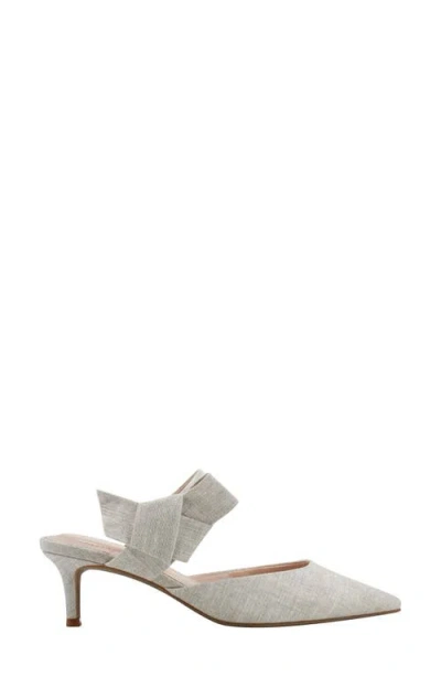 Bandolino Women's Millie Pointed Toe Kitten Heel Mules In Gray