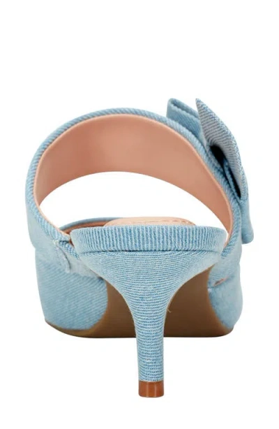 Bandolino Women's Millie Pointed Toe Kitten Heel Mules In Blue