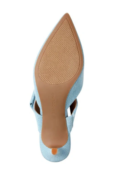 Bandolino Women's Millie Pointed Toe Kitten Heel Mules In Blue