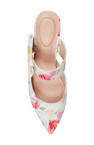 Bandolino Women's Millie Pointed Toe Kitten Heel Mules In Multi