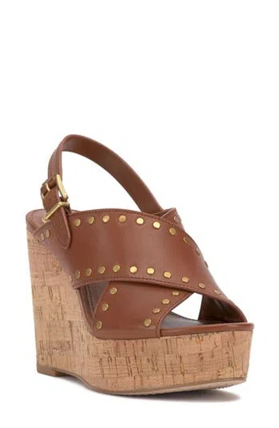 Vince Camuto Women's Ellna Wedge Sandals In Brown