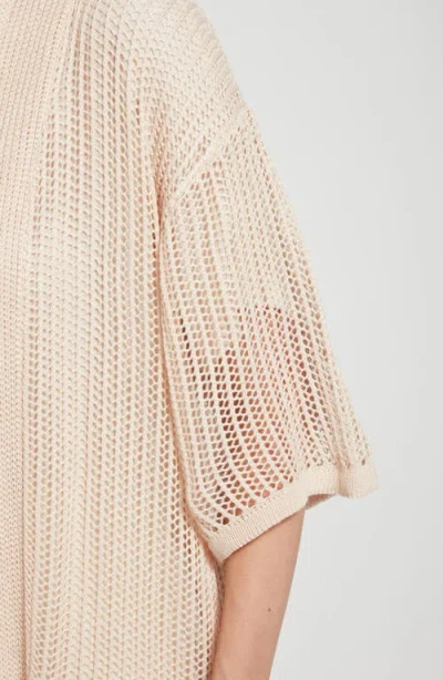 Lyssé Lysse Dani Open Knit Cardigan Sweater In Neutral