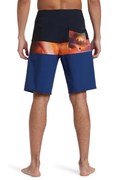 Quiksilver Surfsilk Panel 20 Board Shorts In Blue