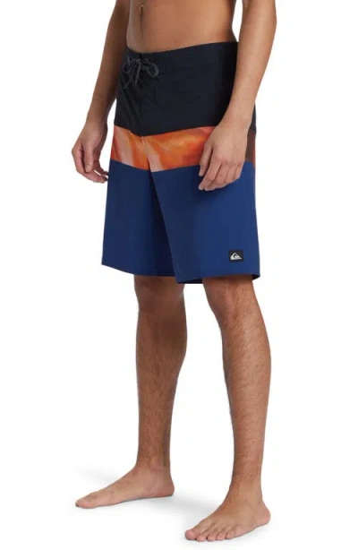 Quiksilver Surfsilk Panel 20 Board Shorts In Blue