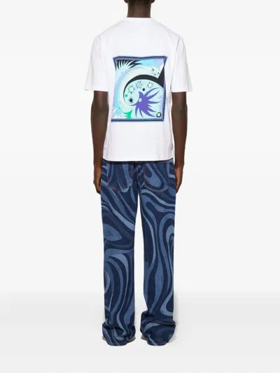Pucci Graphic-print T-shirt In White