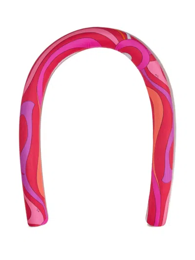 Pucci Swirl-print Pool Float In Pink