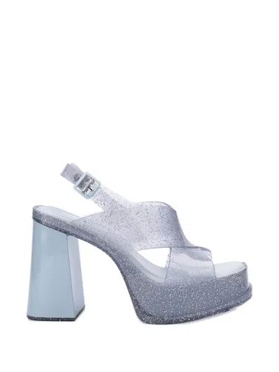 Melissa Dance Slingback Platform Sandal In Blue