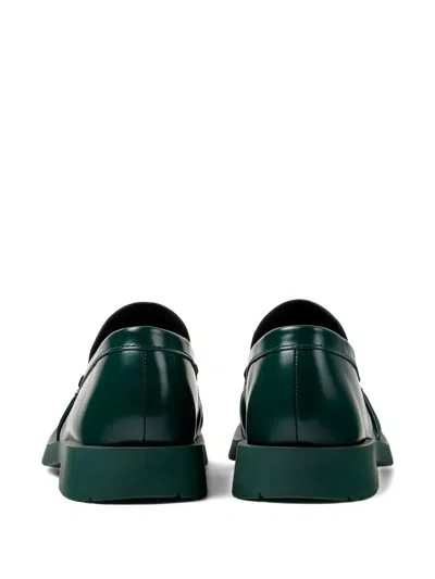 Camperlab Mil 1978 Leather Loafers In Green