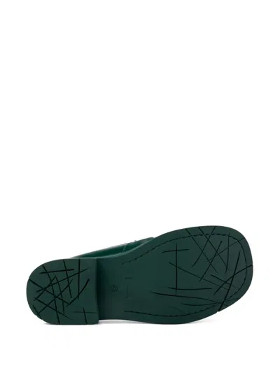 Camperlab Mil 1978 Leather Loafers In Green