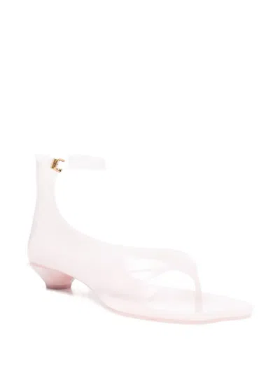 Chloé Chloe Women Pastel Pink Tpu Chloe Jelly Thong Sandals