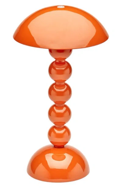 Addison Ross London Bobbin Rechargable Led Lamp In Orange