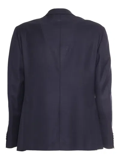 Luigi Bianchi Mantova Two-button Patch-pocket Blazer In Blue
