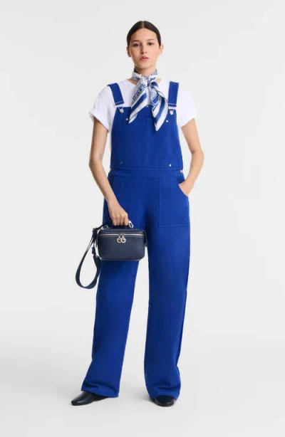 Longchamp Le Pliage Xtra Worker Leather Toolkit Train Case In Blue