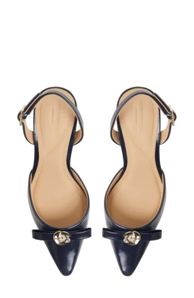 Ted Baker Sienna Slingback Pointed Toe Pump In Blue
