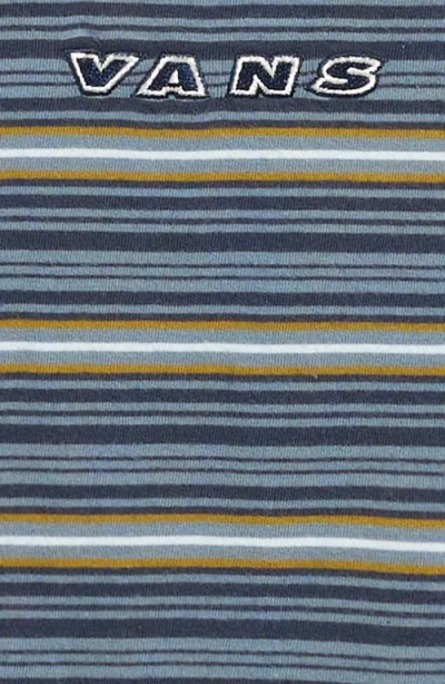 Vans Kids' Cameron Stripe Cotton T-shirt In Gray