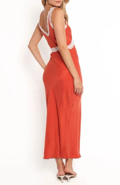 Petal And Pup Petal & Pup Andie Lace Trim Sleeveless Dress In Orange