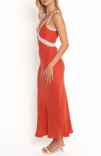 Petal And Pup Petal & Pup Andie Lace Trim Sleeveless Dress In Orange