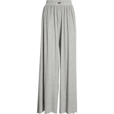 Lunya Organic Pima Wide Leg Lounge Pants In Gray