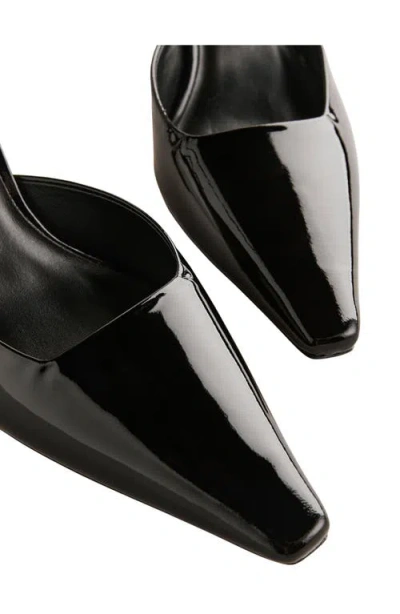 Reformation Natasha Ankle Strap Mesh Pump In Black