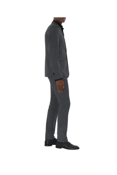 Burberry Wool Tailored Jacket In Gray