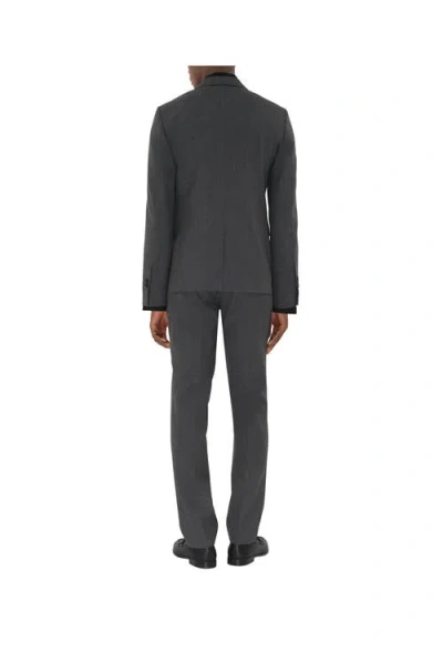 Burberry Wool Tailored Jacket In Gray