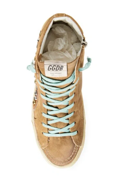 Golden Goose Slide Classic Suede Sneakers Light Brown In Brown