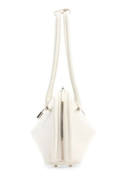 Acne Studios Small Bowlina Leather Shoulder Bag In White