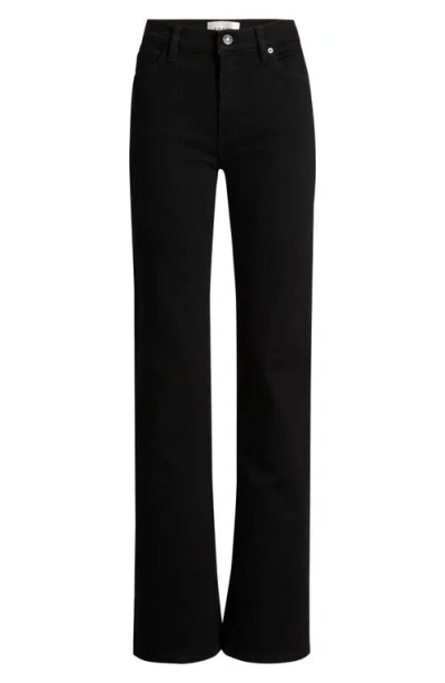 Frame Womens Inkwell Le Easy Wide Flare Flared-leg Mid-rise Recycled-cotton Jeans In Black