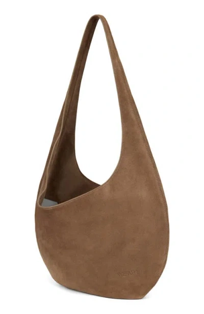 We-ar4 The H Leather Hobo Bag In Sand