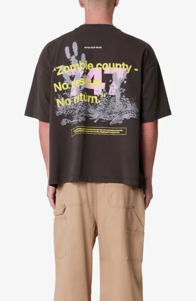 Mnml 747 Zombie Country Graphic T-shirt In Black
