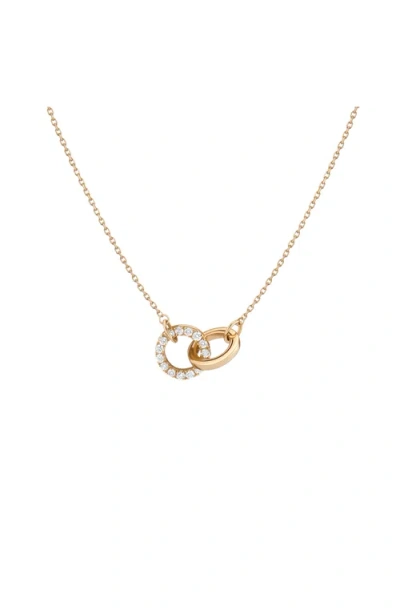 Aurate New York Diamond Connection Necklace In Yellow