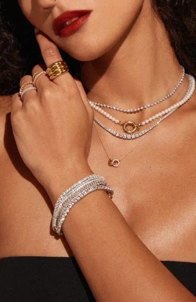 Aurate New York Diamond Connection Necklace In Yellow