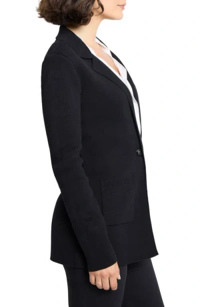 Nic + Zoe Nic+zoe Knit Blazer In Black