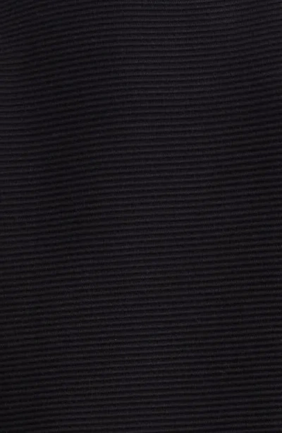 Emporio Armani Ottoman Fabric Jacket With Fringe Trims In Black