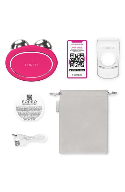 Foreo Bear 2 Fuchsia And Supercharged Serum 2.0 Bundle In Pink