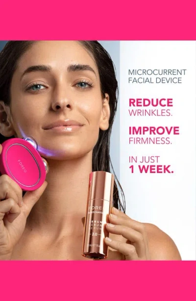 Foreo Bear 2 Fuchsia And Supercharged Serum 2.0 Bundle In Pink