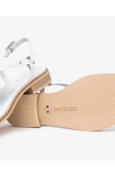 Nerogiardini Slingback Sandal In White