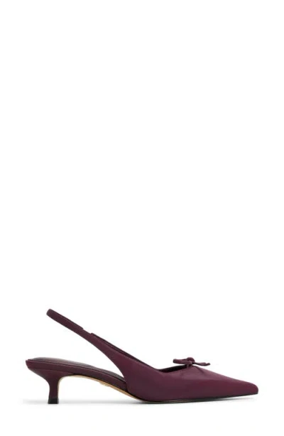 Aldo Women's Azizza Sling-back Bow Kitten Heel Pumps In Burgundy
