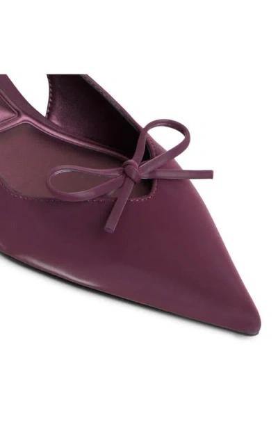 Aldo Women's Azizza Sling-back Bow Kitten Heel Pumps In Burgundy