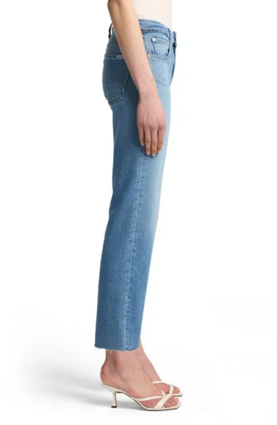 7 For All Mankind Calie Straighnt Cropped Jeans In Blue