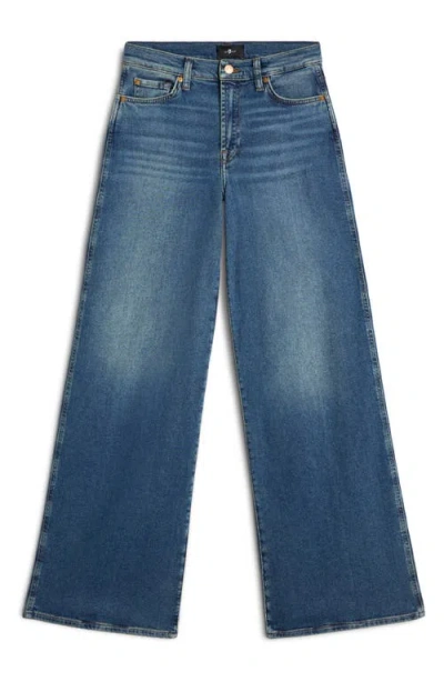 7 For All Mankind Dojo Tailorless Sacramento Kick Flare Jean In Blue