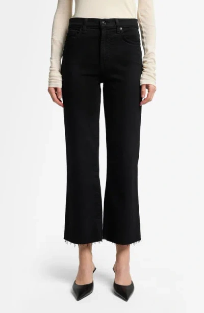 7 For All Mankind Bootcut Tailorless Jeans In Black