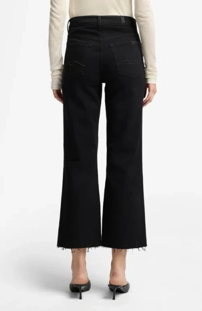 7 For All Mankind Bootcut Tailorless Jeans In Black