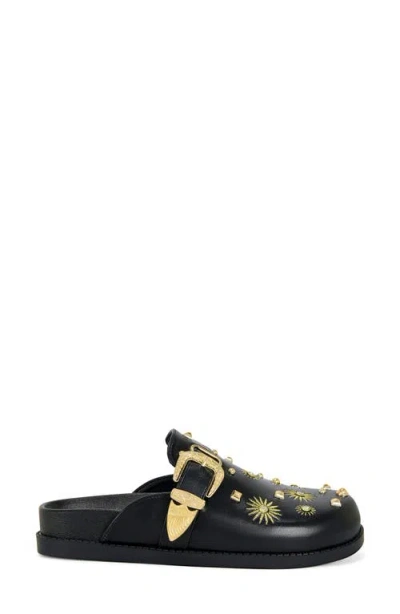 Azalea Wang Trouver Studded Clog In Black