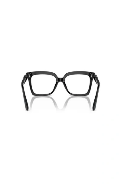 Michael Kors 53mm Square Optical Glasses In Black
