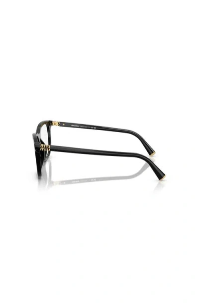 Miu Miu 52mm Phantos Optical Glasses In Black