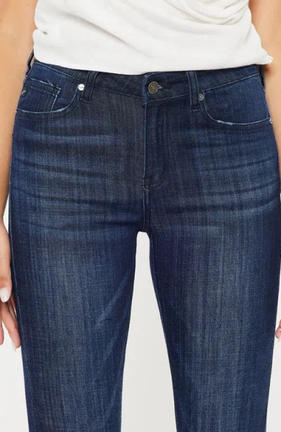 Kancan Celestine Mid Rise Flare Jeans In Blue