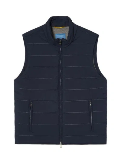 Robert Talbott Driver Quilted Vest In Blue