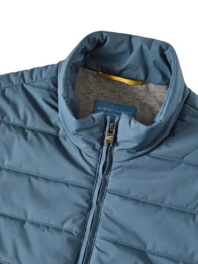 Robert Talbott Driver Quilted Vest In Blue
