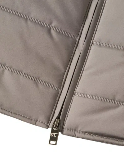 Robert Talbott Driver Quilted Vest In Gray